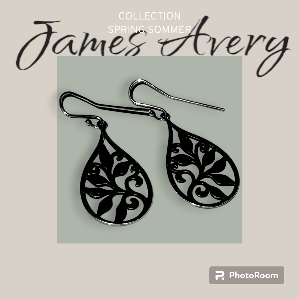 James Avery Sterling Silver Abounding Vine Earrings